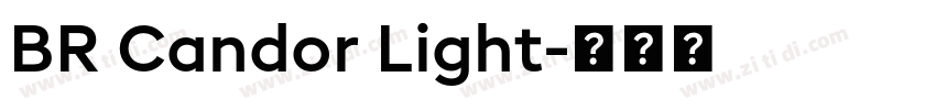 BR Candor Light字体转换